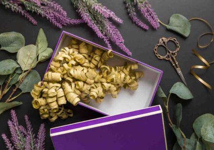 flat lay gift wrapping assortment (1)