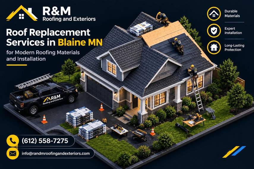 Roof Replacement Services in Blaine MN for Modern Roofing Materials and Installation roof replacement services